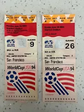 1994 World Cup Soccer Ticket Stub Lot