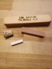 TOM GASKINS Palmdale FLA Florida Scratch Box Turkey Call, vintage NEW