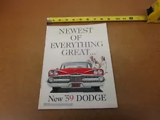 1959 Dodge FL Royal Lancer Coronet wagon sales brochure 8 pg ORIGINAL