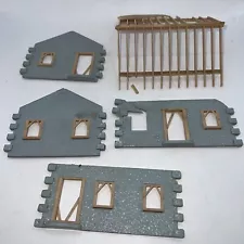 Plasticville O/S #1624 100 House Under Construction FOR PARTS ONLY