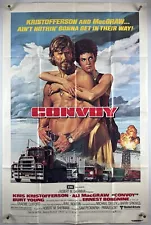 CONVOY Movie Poster (VeryGood) One Sheet 1978 Kris Kristofferson 24157