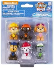 Paw Patrol Mini Figures Toy Set of 6 - Rocky Zuma Skye Rubble Marshall Chase