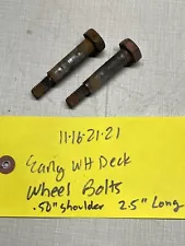 Early Wheel Horse RM323 Mower Deck Gauge Wheel Shoulder Bolts