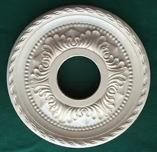 CM12PM Palmetto Ceiling Medallion, 12 1/8"OD X 3 1/2"ID X 1"P, Beige paint