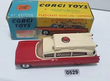 Corgi Toys 437 Superior Ambulance On Cadillac Chassis Boxed, Orginal Box.