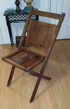 Antique Wooden Folding Chair