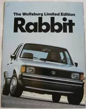 VOLKSWAGEN Rabbit Car Sales Brochure 1983 USA Print Wolfsburg Limited Edition