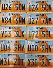 BULK LOT of 10 Utah Arches Natl Park License Plates NICE QUALITY