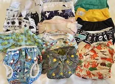 Cloth Diapers Lot Used Various Brands Sizes Swim Diaper