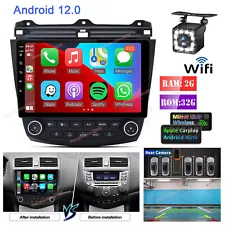 Car Radio GPS Navigation Carplay For Honda Accord 2003-2007 Android 12 Stereo BT