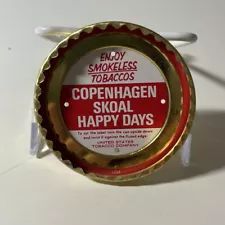 Copenhagen Skoal Happy Days Smokeless Tobacco Fluted Edge Can Lid Cutter Opener