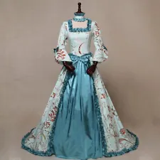 Women Vintage Medieval Victorian Dress Renaissance Ball Gowns Dresses Costume