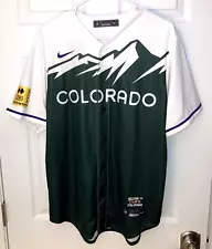 MLB COLORADO ROCKIES NIKE CITY CONNECT BASEBALL JERSEY - SIZE MEDIUM