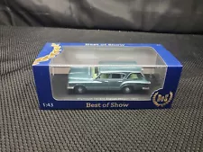 NEW BoS Best Of Show 1:43 Plymouth Valiant Station Wagon 1960 Metallic Blue