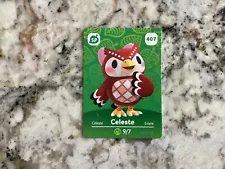 407 CELESTE Animal Crossing Amiibo Authentic Nintendo Mint Card From Series 5