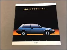 1988 Toyota Corolla FX and FX16 GTS Original Car Sales Brochure Catalog