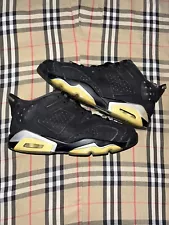 2015 Nike Air Jordan Retro 6 Low Chrome Black Metallic Size 8 Sneaker 304401-003