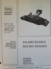 Sears FF/ 20 24 18 Lawn Garden Tractor Implements Owner & Parts (6 Manual s) h.p