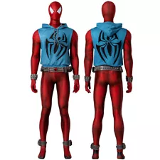 Across The Spider Verse Scarlet Spider Cosplay Costume Ben Reilly Outfit