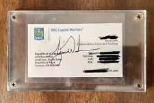 Tiger Woods Signed Auto Autographed Business Card PGA Golf Pro No COA