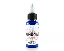 IMMORTAL NEON BLUE UV Black Light 2 Sizes Available Tattoo Ink Supply