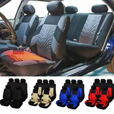 For Ford Car 5 Seat Covers Premium Cloth Front & Rear Full Set Protector Pad Mat