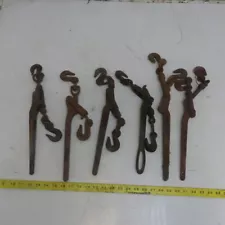 1/4" Heavy Duty Load Binder Boomer Chain Equipment Tiedown Lot of 6