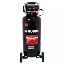 Husky Electric Air Compressor 20 Gallon 200 PSI Oil Free Portable Vertical Tool