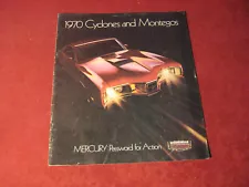 1970 Mercury Cyclone Montego Sales Brochure Booklet Catalog Old