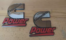 2 Cummins Diesel Power Badges Emblems Decals