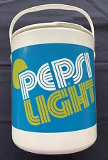 Vintage 1976 Pepsi Light Cooler 14" Bucket With Tray & Lid