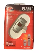 LG Flare (Virgin Mobile) Cellular flip cell Phone, New & Sealed Ltd. Ed. SILVER