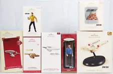 Lot 7 Hallmark Star Trek Christmas Ornaments Tribble 1960s TV Series w/Boxes NEW