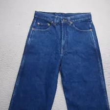 Vintage Fiorucci Safety Jeans Men 28x34 Blue Denim 80s High Waist Straight