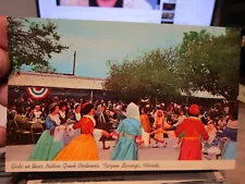 Vintage Old Postcard FLORIDA Tarpon Springs Sponge Exchange Dance Epiphany Girl