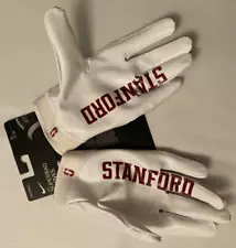 NIKE SUPERBAD FOOTBALL GLOVES STANFORD CARDINALS WHITE DX5292-135 SIZE XL RARE!