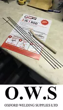 4 x Aluminium Welding Brazing + Soldering Low Temp Durafix Easyweld Rods+Brush