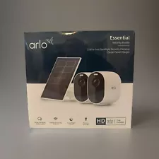 Arlo Essential Spotlight Camera+Solar Panel (2 Cameras +1 SolarPanel) NIB Sealed