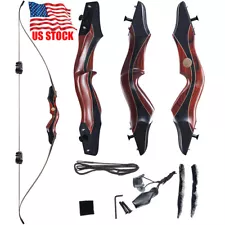 60'' Takedown Recurve Bow Archery Hunting Bow Kit Archery Hunters Right Hand