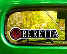 BERETTA FIREARMS DECAL 2 Stickers Bogo For Car Window Bumper Laptop Truck