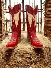 Women’s Size 8.5 B - Rios Of Mercedes Vintage Cowboy Western Boots Butterflies