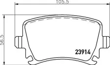 Mintex Brake Discs & Pads Kit Rear Diameter 282mm Pads For Audi MDK0249