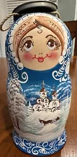 Russian Nesting Dolls, Hand Painted And Signed