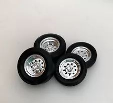 1:64 15” Weld Draglites” Chrome Wheels And Tires