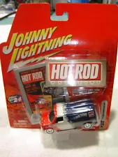 Johnny Lightning HOT ROD MAG. 1976 Ford DENIMACHINE Van RED/WHITE /BLUE