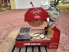 MK Diamond 2001 14" Brick Saw; 120V; Stand; Electric Motor; Pump Wet Cutting