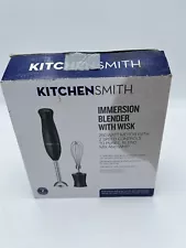 Kitchensmith 2 Speed Electric Immersion Blender with Whisk Black Tested EUC