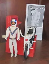 Ideal 1970s Evel Knievel Stunt Cycle-Figure-Energizer-Working Gyro Nice Set