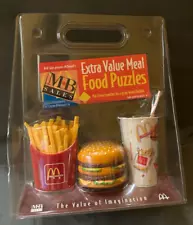 McDonald's Promo 1993 Extra Value Meal Food Puzzle Toys MB Sales New In Box