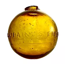 Antique Glass Target Ball Ira Payne Crude